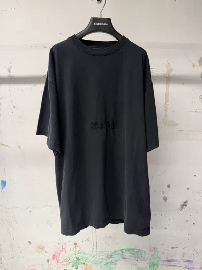 Balenciaga Twisted T-shirt In Black
