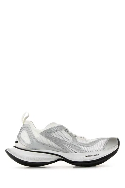 BALENCIAGA TWO-TONE MESH AND FABRIC CIRCUIT SNEAKERS