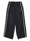 Balenciaga Sporty Trousers Featuring Side Stripes In Gray