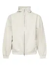 Balenciaga Hoodie With Zip Security Tape In White