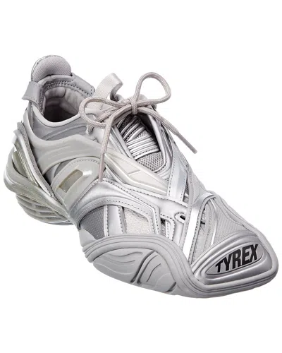 Balenciaga Tyrex Fabric Sneaker In Silver