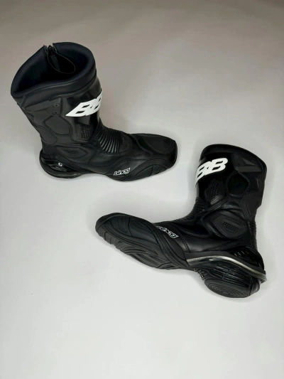 Pre-owned Balenciaga Tyrex Moto Boots In Black