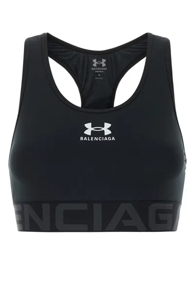 BALENCIAGA BALENCIAGA BLACK TECH JERSEY BALENCIAGA X UNDER ARMOUR® BRA