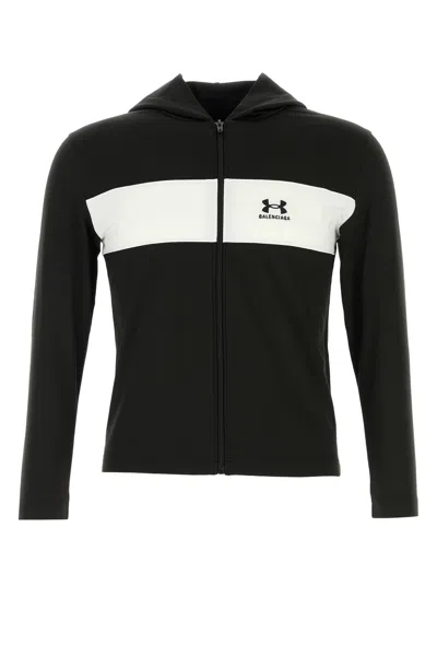 BALENCIAGA BALENCIAGA BLACK STRETCH POLYESTER BALENCIAGA X UNDER ARMOUR® SWEATSHIRT