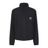 Balenciaga Shrunk Activewear Black Stretch Nylon Windbreaker Jacket