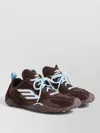 Balenciaga Women Brown Canvas And Corduroy Monday Ultra Sneakers In Brown