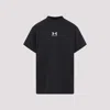 Balenciaga High-neck T-shirt In Washed Black White