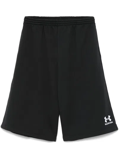 Balenciaga Under Armour® Track Shorts In Black