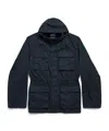 Balenciaga Uniform Hooded Parka In Black