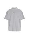 Balenciaga T-shirt Oversize In Gray