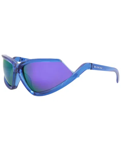 Balenciaga Unisex 71mm Sunglasses In Blue