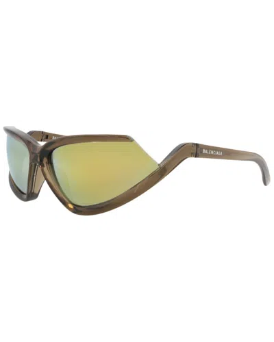 Balenciaga Unisex 71mm Sunglasses In Brown