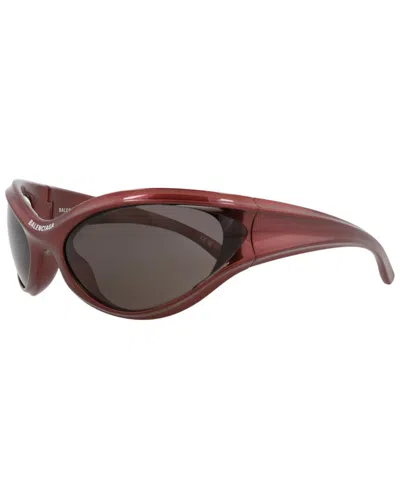 Balenciaga Unisex 77mm Sunglasses In Burgundy
