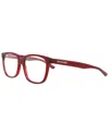 Balenciaga Unisex Bb0078o 53mm Optical Frames In Burgundy