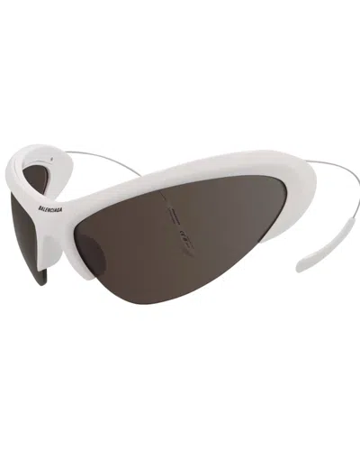 Balenciaga Unisex Bb0232s 91mm Sunglasses In White