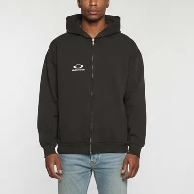 Pre-owned Balenciaga Unisex Black Jersey Inside Out Hoodie M
