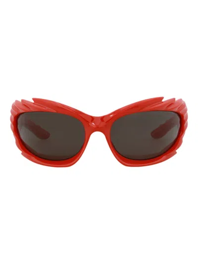 Balenciaga Unisex Mini Bb0255s Sunglasses In Burgundy