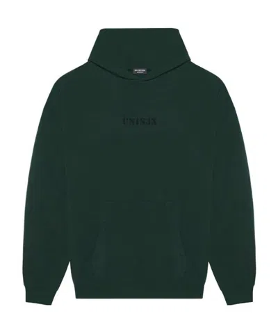 Balenciaga Unisex-print Oversized Hoodie In Green