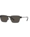 Balenciaga Eyewear Rectangle Frame Sunglasses In Black