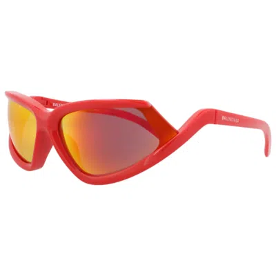 Balenciaga Unisex 71mm Sunglasses In Red