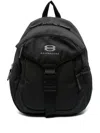 Balenciaga Men's Ripstop Texture Water-repellent Mesh Panelling Embroidered Logo Bag