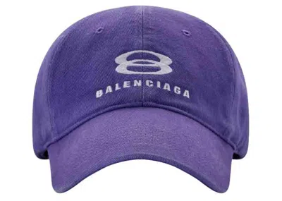 Pre-owned Balenciaga Unity Snowboard Cap (women) In Purple