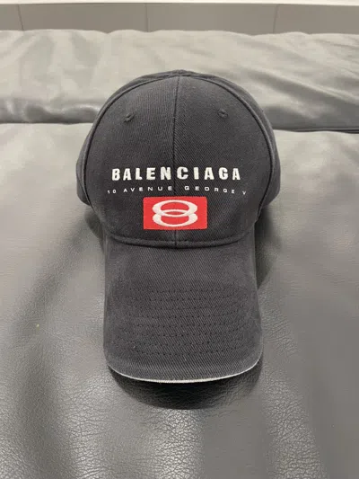 Balenciaga Unity Sport Cap In Faded Black