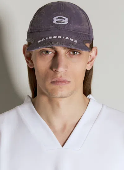 Balenciaga Unity Sports Icon Baseball Cap In Purple