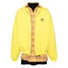 Balenciaga Unity Sports Icon Layered Oversized Hoodie In Yellow/black