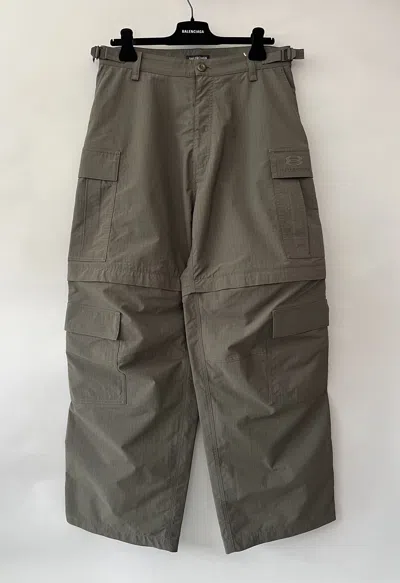 Pre-owned Balenciaga Unity Sports Icon Light Cargo Pants In Green
