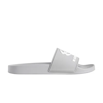 Pre-owned Balenciaga Unity Sports Icon Pool Slides 'grey' | Men's Size 42 In Gray