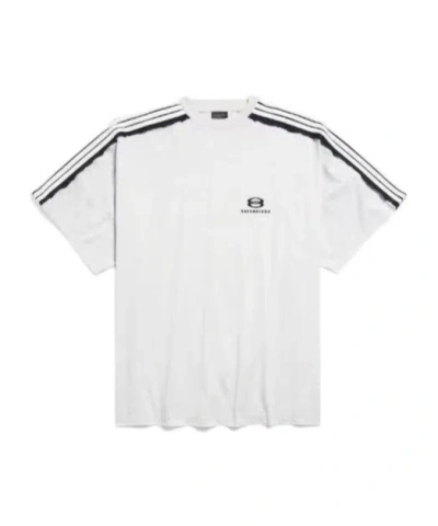 Balenciaga Unity Sports Lcon Oversizedt-shirt In White