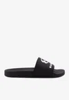 Balenciaga Rubber Slide Sandals For The Pool Men In Black