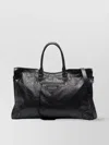 Balenciaga Men's City Travel Leather Tote Bag