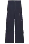 Balenciaga Utility Pants Work In Blue