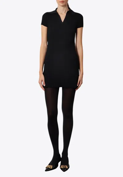 Balenciaga V-neck Polo Mini Dress