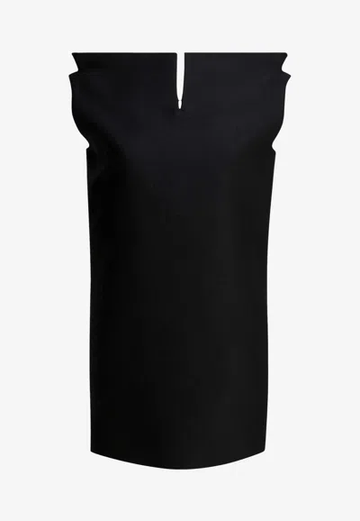 Balenciaga Vareuse Mini Dress In Black