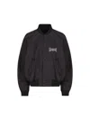 Balenciaga Black 'paris' Bomber Jacket In Black