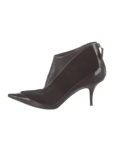 Pre-owned Balenciaga Velvet Boots In Brown
