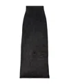 Balenciaga Velvet-effect High-waisted Skirt In Black