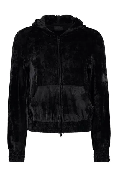 Balenciaga Velvet Full Zip Hoodie