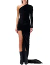 Balenciaga Asymmetric Dress In Black
