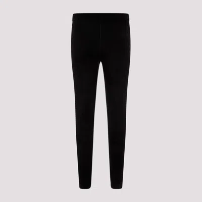 Balenciaga Velvet Leggings In Black