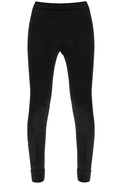 Balenciaga Ski Velvet Leggings In Black