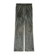 Balenciaga Velvet Sweatpants In Green