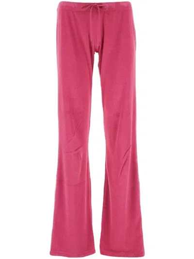 Balenciaga Velvet Trousers In Pink
