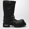 Balenciaga Venom Buckle Detailed Boots In Black