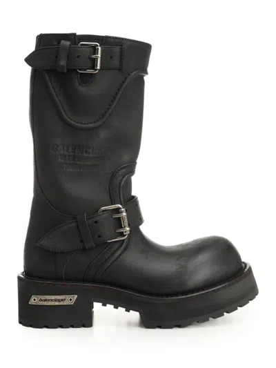 BALENCIAGA VENOM BOOTIE BOOTS BLACK