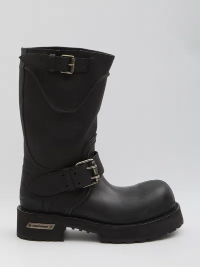 BALENCIAGA BALENCIAGA VENOM BOOTS IN WORN-OUT EFFECT LEATHER