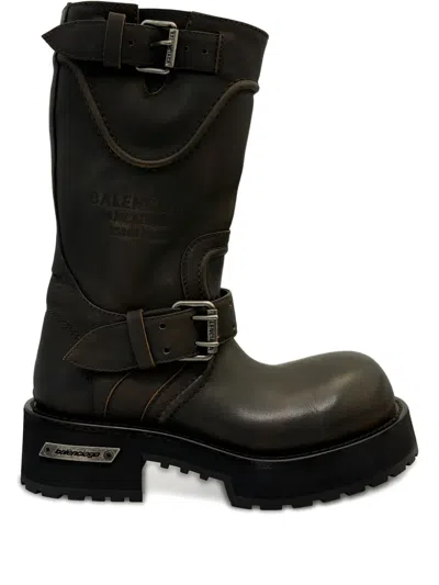 BALENCIAGA VENOM BUCKLED BOOTS